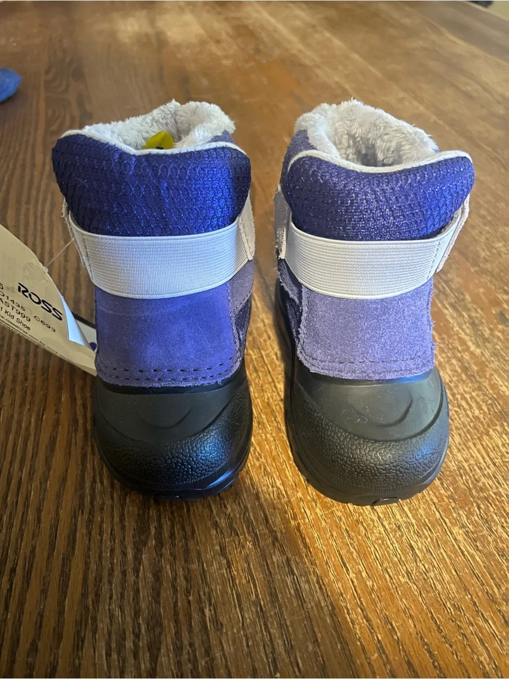 The North Face Kids Purple and White Winter Snow Boots